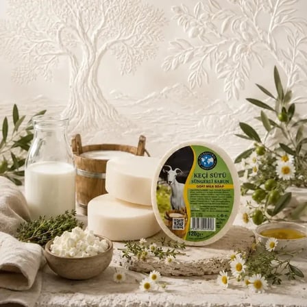 Internatural Keçi Sütü Süngerli Bitkisel Sabun 20'li Paket (20 x 120 g)