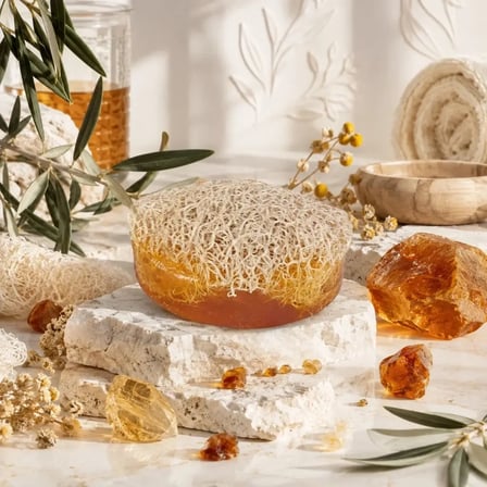 Internatural Amber Kabak Lifli Bitkisel Sabun 160'lı Paket (160 x 110 g)