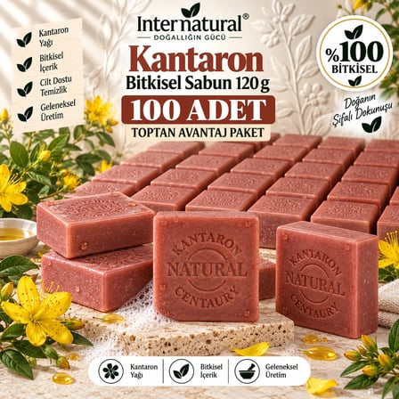 Internatural Kantaron Bitkisel Sabun 120 g - 100 Adet