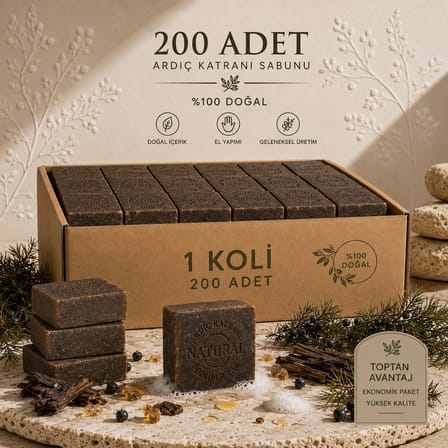 Internatural Ardıç Katranı Bitkisel Sabun 120 g - 200 Adet (1 Koli)