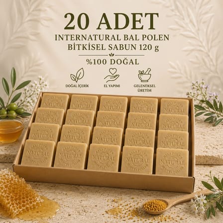 Internatural Bal Polen Bitkisel Sabun 120 g - 20 Adet