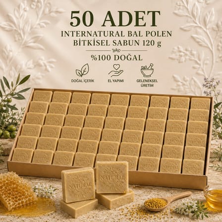 Internatural Bal Polen Bitkisel Sabun 120 g - 50 Adet