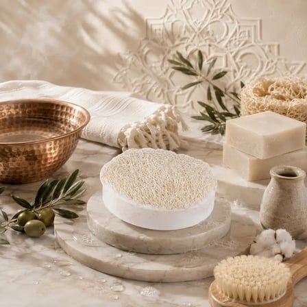 Internatural Türk Hamamı Kabak Lifli Bitkisel Sabun 20'li Paket (20 x 110 g)