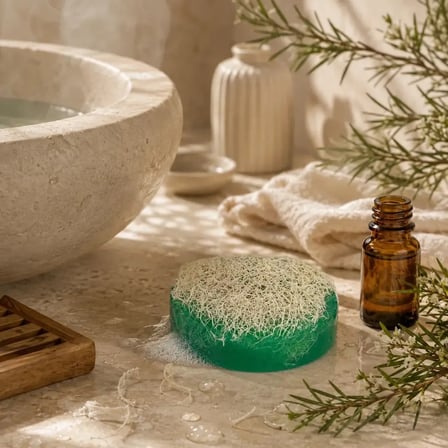 Internatural Çay Ağacı Kabak Lifli Bitkisel Sabun 160'lı Paket (160 x 110 g)