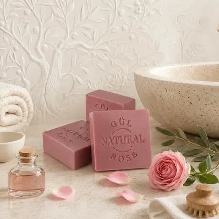 Internatural Gül Bitkisel Sabun 120 g - 50 Adet