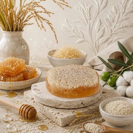 Internatural Ballı & Pirinç Kabak Lifli Bitkisel Sabun 40'lı Paket (40 x 110 g)