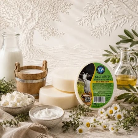 Internatural Keçi Sütü Süngerli Bitkisel Sabun 40'lı Paket (40 x 120 g)