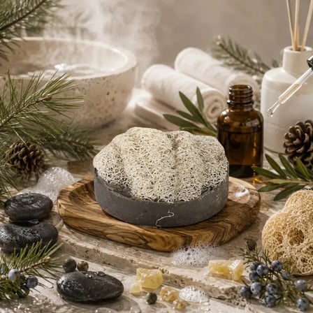 Internatural Ardıç Katranı Kabak Lifli Bitkisel Sabun 5'li Paket (5 x 110 g)