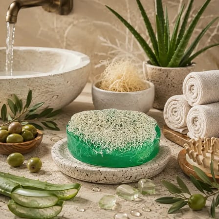 Internatural Aloe Vera Kabak Lifli Bitkisel Sabun 40'lı Paket (40 x 110 g)