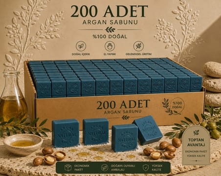 Internatural Argan Bitkisel Sabun 120 g - 200 Adet (1 Koli)