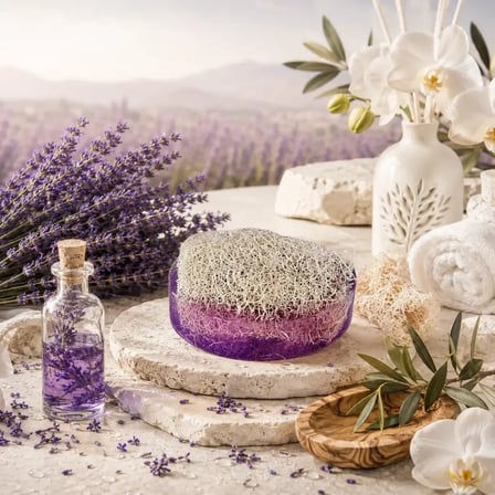 Internatural Lavanta Kabak Lifli Bitkisel Sabun 40'lı Paket (40 x 110 g)