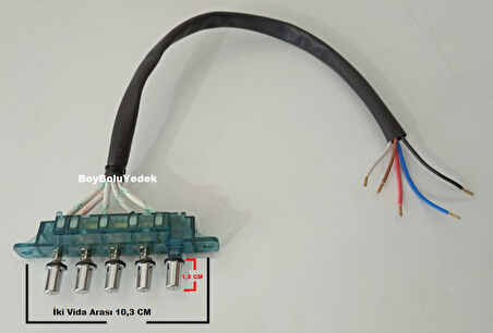 Çetintaş Kablolu Davlumbaz Aspiratör Tuş Takımı , 5 Li Kademe Anahtarı Şartel Düğme