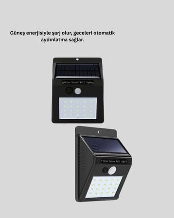 Kablo Gerektirmeyen Solar Led Bahçe Ve Veranda İşığı Yeni Nesil