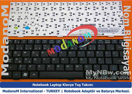 Asus eee pc 4g Klavye Türkçe Siyah