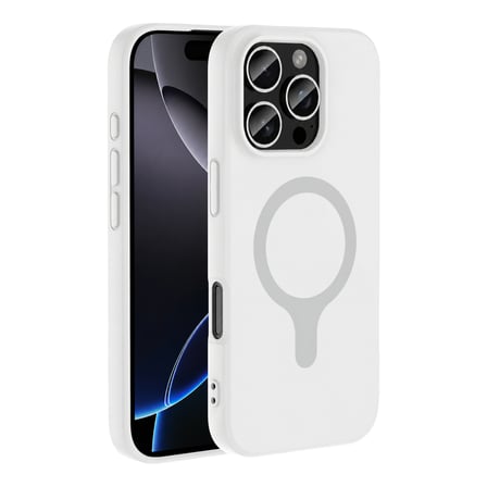 Joko Apple iPhone 16 Pro Max Z Silikon Magsafe Kapak - Beyaz