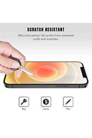 Iphone 12 Nano Ekran Koruyucu Tempered Kırılmaz Cam - Ultra Ince K1