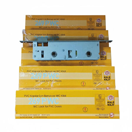 269 PWC PVC KAPILAR İÇİN BANYO VE WC KİLİDİ 35 MM 5 ADET