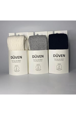 3'Lü Paket Carina Cotton Pamuklu Desenli Renkli Kadın Külotlu Çorap