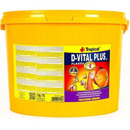 Tropical D-vital Plus Flakes 250 Gram Pul Yem