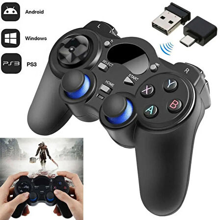 ShopFast 2.4ghz Android Telefon Kablosuz Yeni Nesil Retro Oyun Kolu Gamepad Pc Tv Box Ps3  