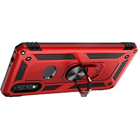 Gpack Huawei Mate 30 Lite Kılıf Vega Standlı Yüzüklü Mıknatıslı