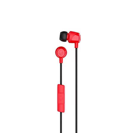 Skullcandy Jib In Ear Mikrofonlu Kablolu Kulaklık S2DUY-L676 Kırmızı-Siyah