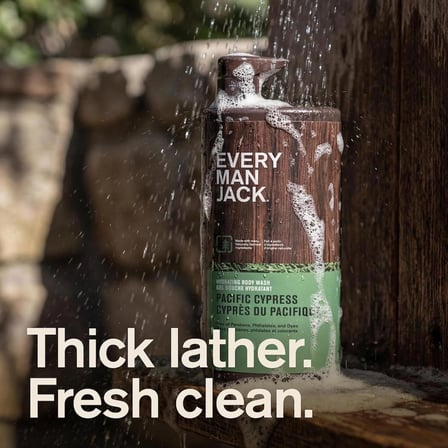 Every Man Jack Hydrating Body Wash for Men, Pacific Cypress 710ml