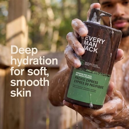 Every Man Jack Hydrating Body Wash for Men, Pacific Cypress 710ml