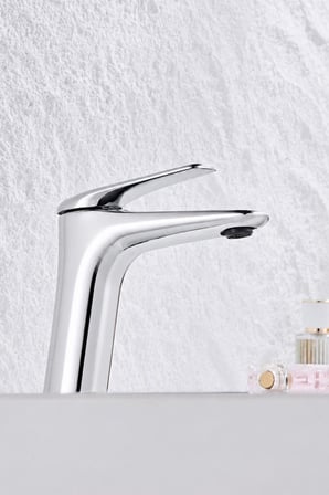 VERO KISA LAVABO BATARYASI PARLAK KROM