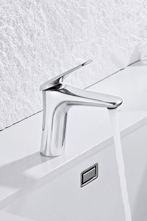 VERO KISA LAVABO BATARYASI PARLAK KROM