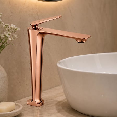 SENSA UZUN LAVABO BATARYASI PARLAK ROSE