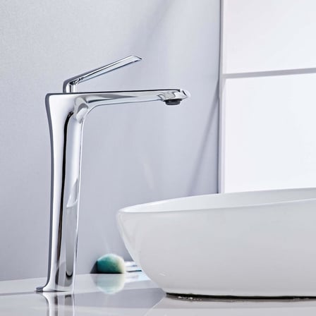 SANO UZUN LAVABO BATARYASI PARLAK KROM