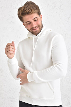 Kapüşonlu 3 İplik Sweatshirt
