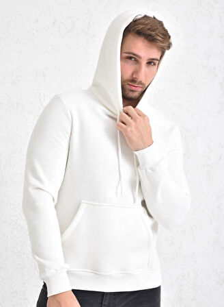 Kapüşonlu 3 İplik Sweatshirt