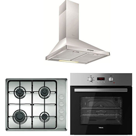 Teka İnox Ankastre Set ( HEB 723 SS - HLX 60 - DF 60 )