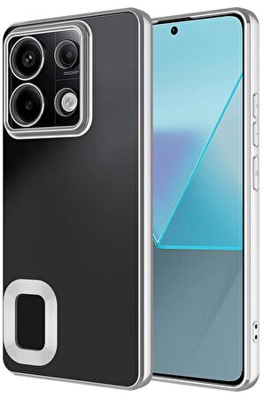 Xiaomi Redmi Note 13 Pro 5G Kılıf Köşeleri Renkli Şeffaf Kamera Korumalı Silikon Luxury Kapak