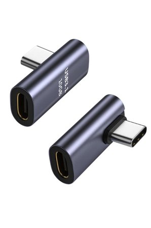 Lunatic 2760 USB Type-C Uzatıcı Çevirici Adaptör 90 Derece Çift Yönlü Süper Hızlı Veri ve Şarj