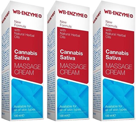 Wb-Enzym Care Cannabis Sativa Seed Oil 3x100 Ml Bakım Masaj Kremi Tohum Yağı Wb-Enzim