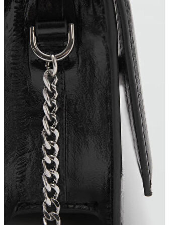 Mango Dokulu Deri Görünümlü Çanta