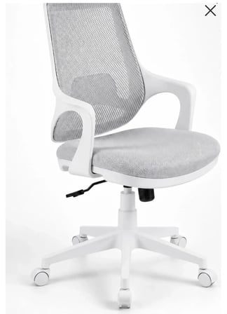 Yenilik Rüzgarı Çalışma Koltuğu Ergonomik Gri Beyaz Ofis Sandalyesi