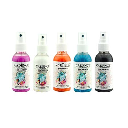 CADENCE SPREY KUMAŞ BOYASI 100ML 5Lİ SET