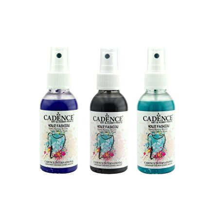 CADENCE SPREY KUMAŞ BOYASI 100ML 3LÜ SET