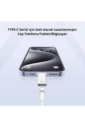 Lunatic 0460 Type-C To Lightning Şarj Data Çevirici Dönüştürücü Adaptör