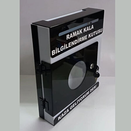 siyah pleksi A-4 ramak kala kutusu