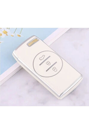 Chery Tiggo 7 Anahtar Kılıfı Beyaz - Gümüş