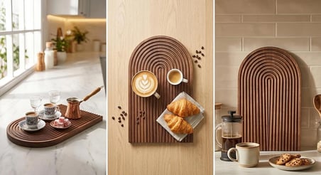 İnwood ahşap oymalı yarım gökkuşağı 1 ADET 