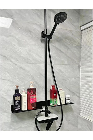 Musluk Arkası Lavabo Raf (Siyah)