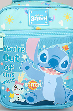 DEKOMUS CEP DEFTERİ HEDİYELİ" YENİ SEZON LİSANSLI STITCH "GALAXY POP KOLEKSİYONU" TERMOSLU BESLENME ÇANTASI
