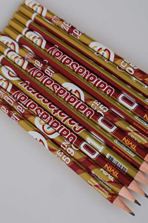 "DEKOMUS CEP DEFTERİ HEDİYELİ" LİSANSLI GALATASARAY 12 ADET KURŞUN KALEM