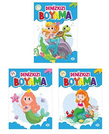 Denizkızı Boyama Seti (3 Kitap Takım) / Kolektif